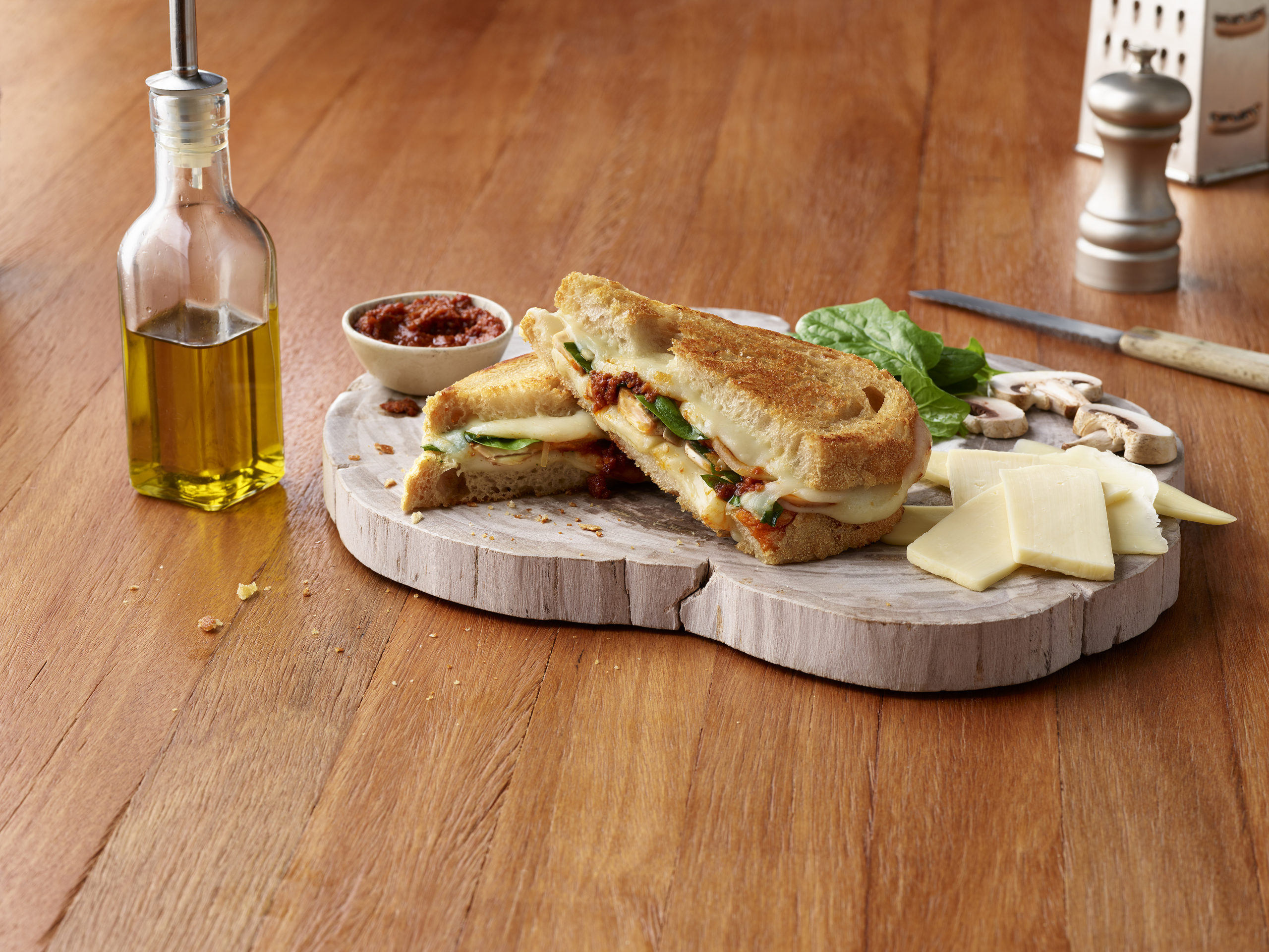 Three Italian Grilled Cheese Cheese Confidently with