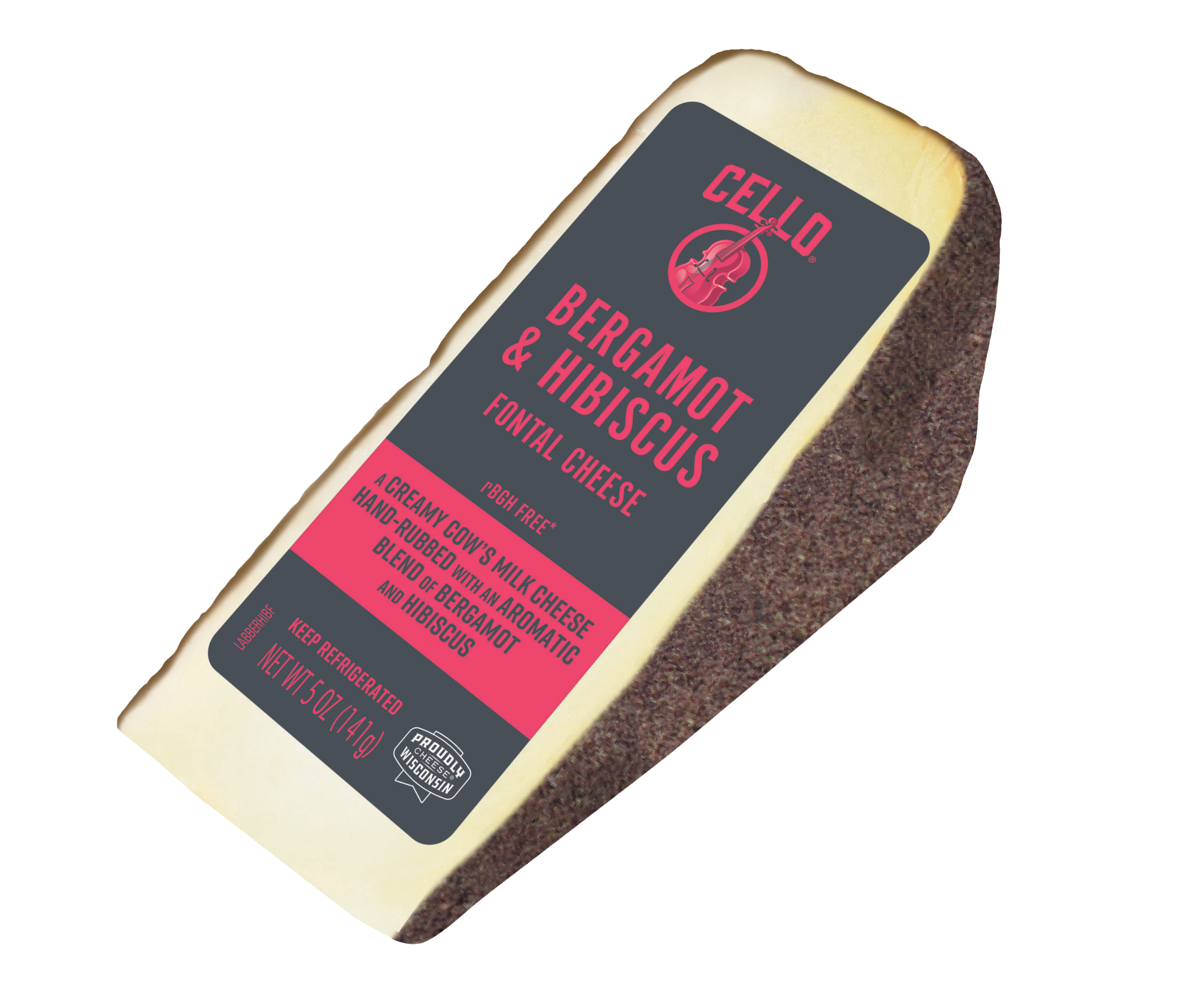 Try Our Bergamot & Hibiscus Rubbed Fontal Wedge Cello Cheese